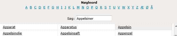 keywords pop up